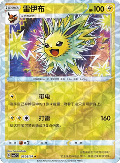 Jolteon (Rotary Pattern) (CN) — Holofoil