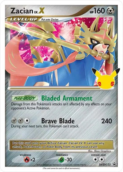 Zacian LV. X — Holofoil