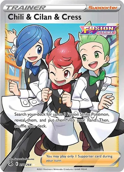 Chili & Cilan & Cress (Full Art) — Holofoil