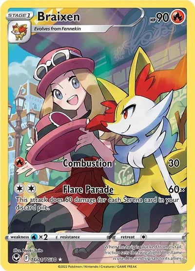 Braixen — Holofoil