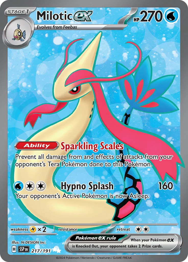 Milotic ex — Holofoil