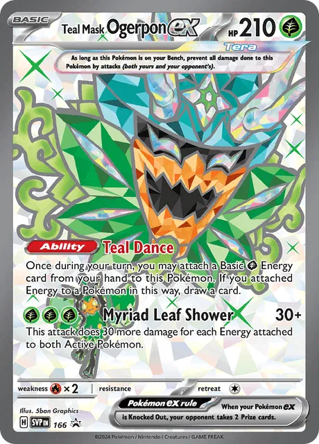 Teal Mask Ogerpon ex — Holofoil