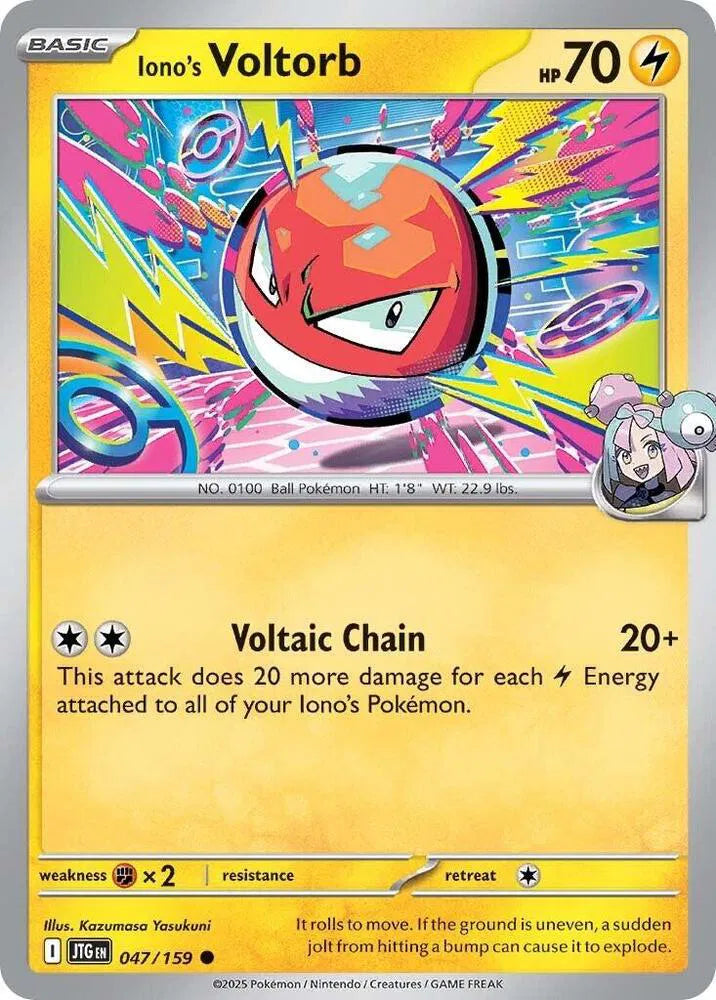 Iono's Voltorb — Reverse Holofoil