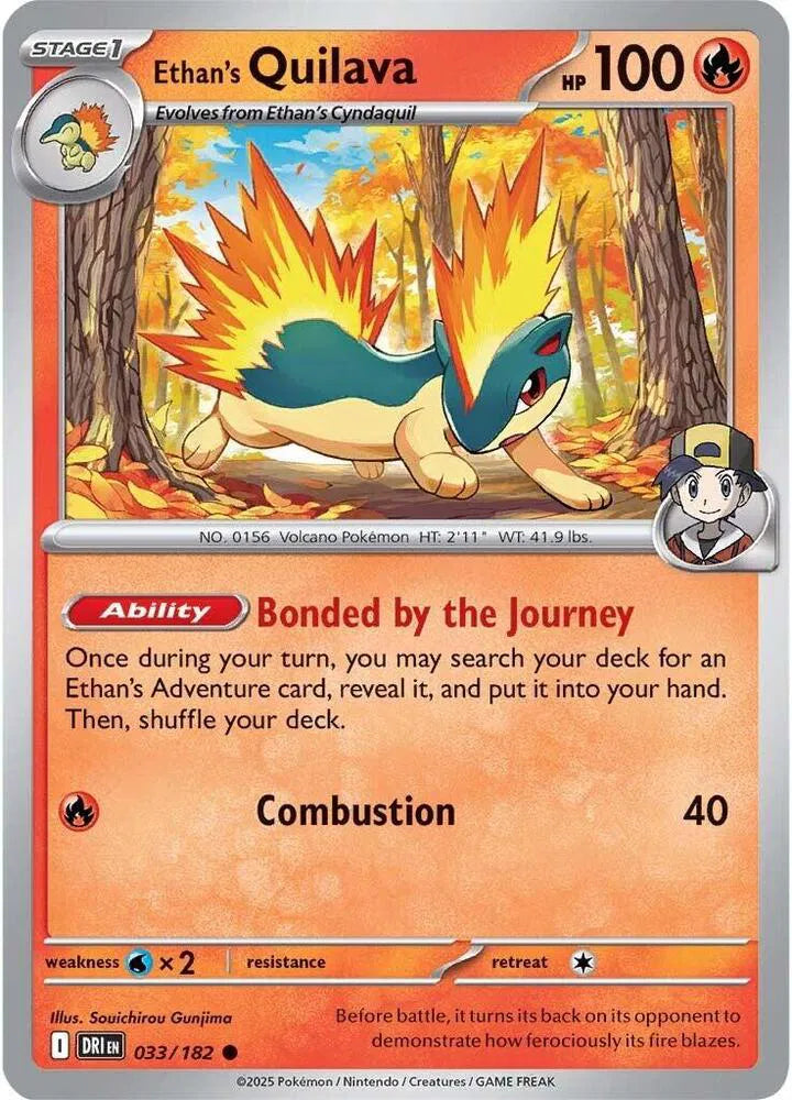 Ethan's Quilava — Reverse Holofoil