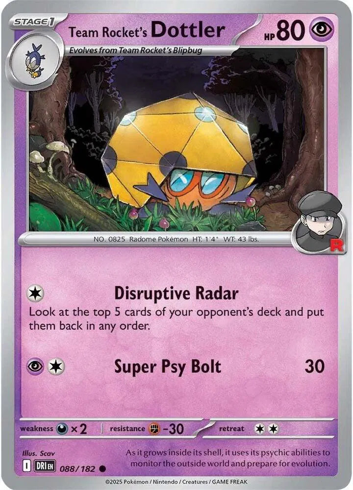 Team Rocket's Dottler — Reverse Holofoil