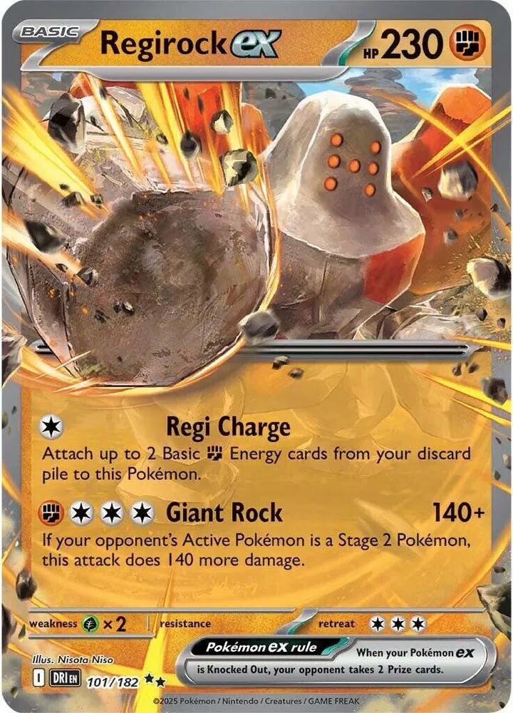 Regirock ex — Holofoil
