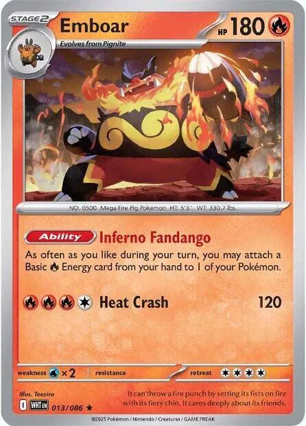 Emboar — Reverse Holofoil