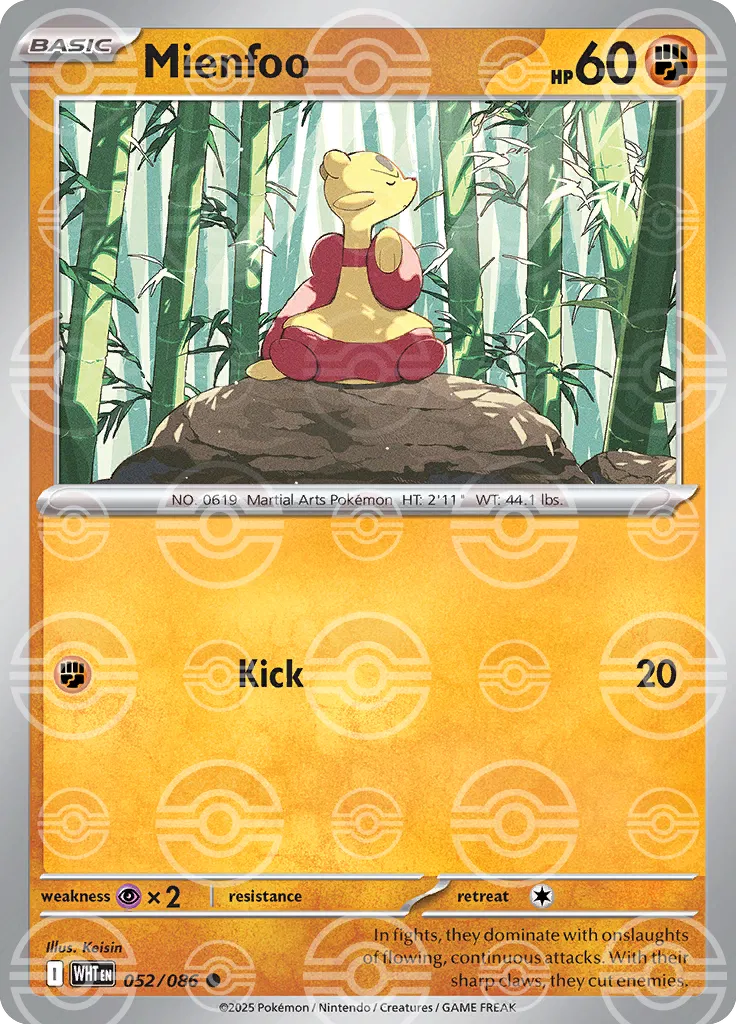 Mienfoo (Poke Ball Pattern) — Holofoil