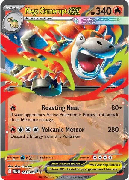 Mega Camerupt ex — Holofoil