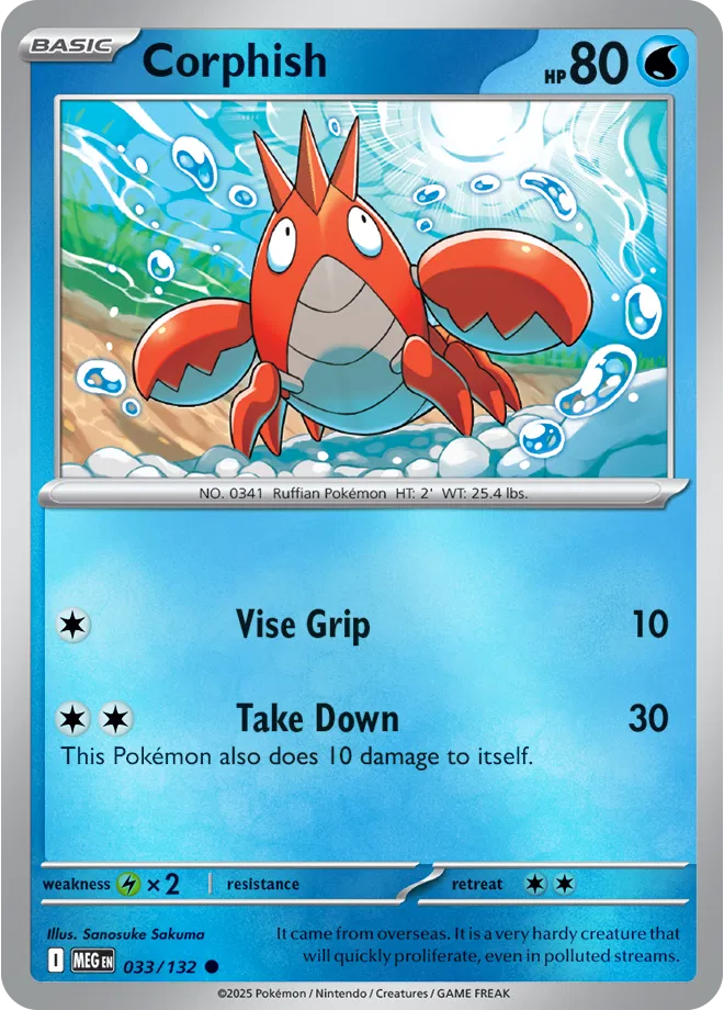 Corphish — Reverse Holofoil