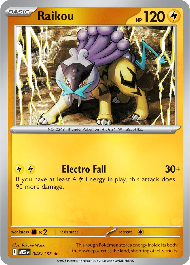 Raikou — Reverse Holofoil