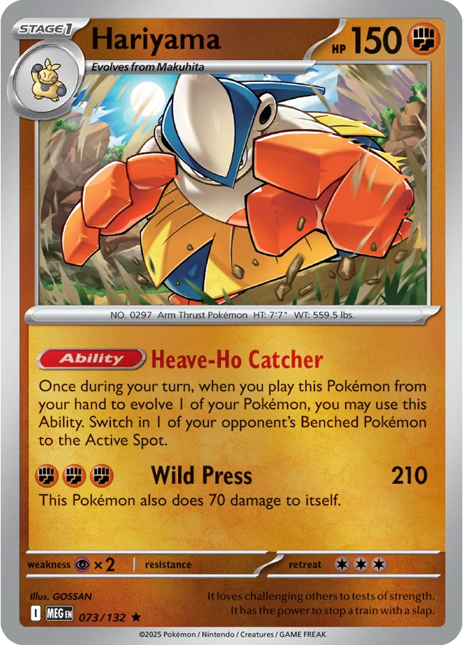 Hariyama — Reverse Holofoil