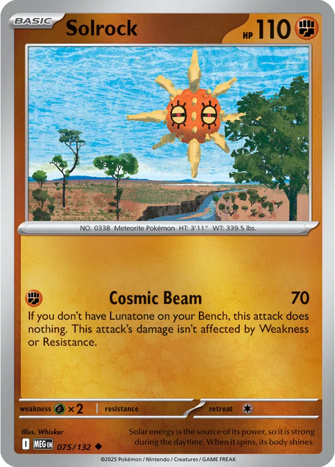 Solrock — Reverse Holofoil