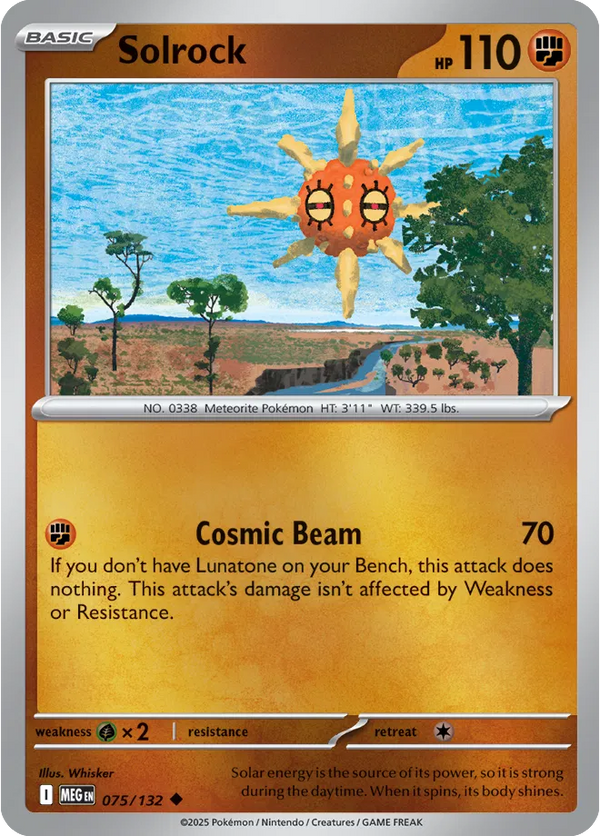 Solrock — Reverse Holofoil