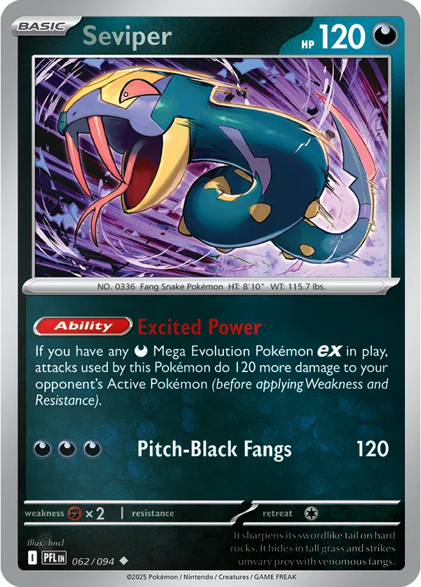 Seviper — Reverse Holofoil