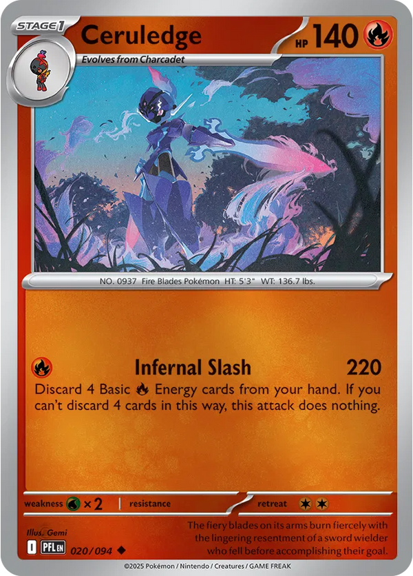 Ceruledge — Reverse Holofoil