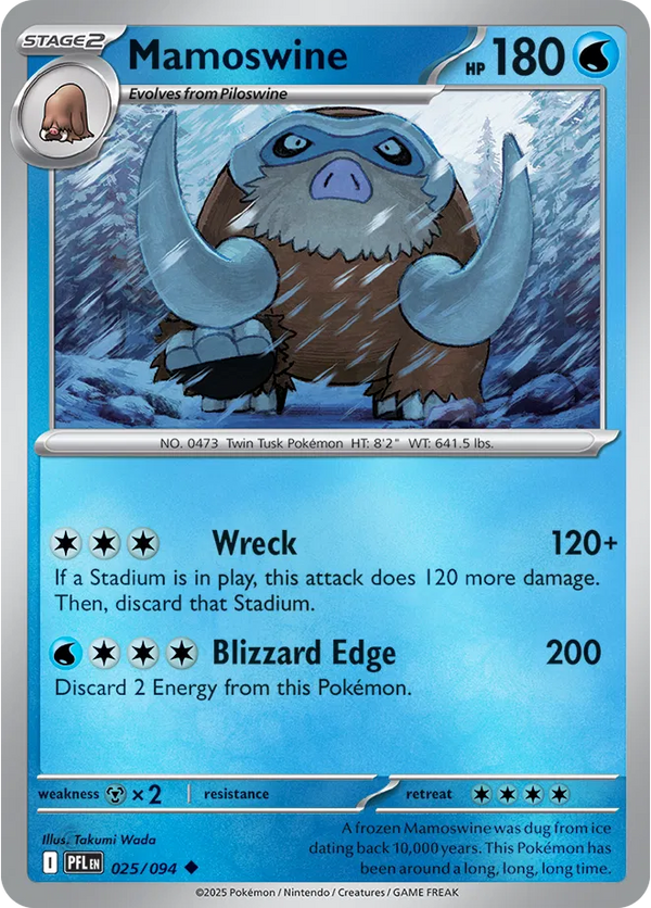 Mamoswine — Reverse Holofoil