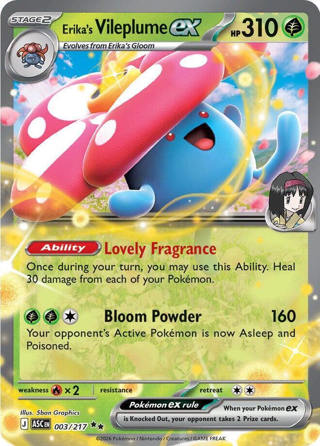 Erika's Vileplume ex — Holofoil