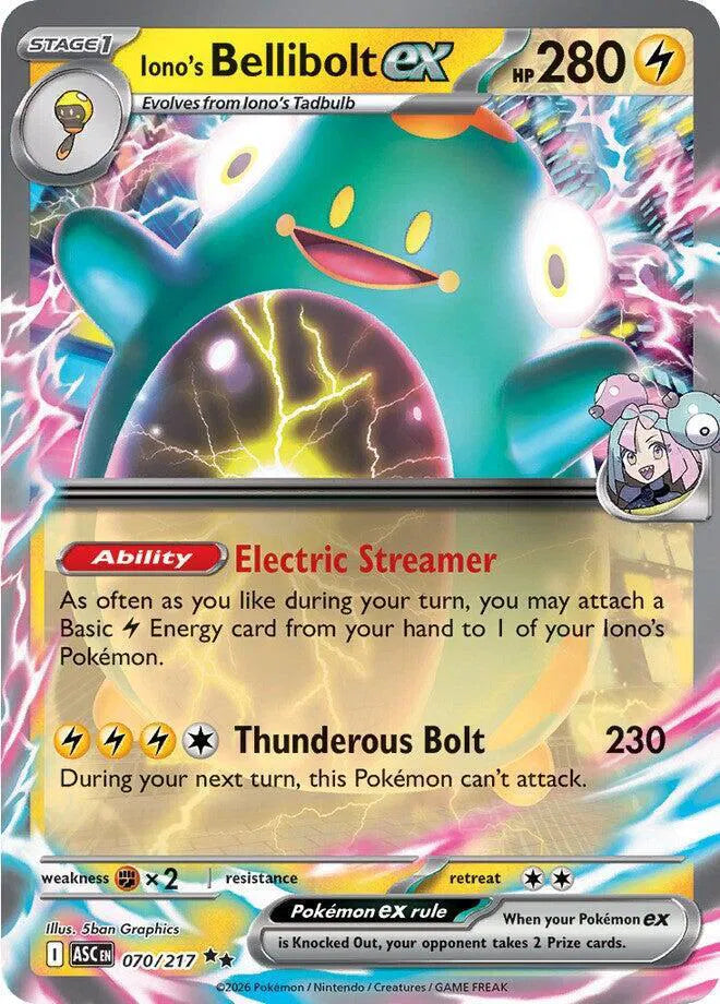 Iono's Bellibolt ex — Holofoil