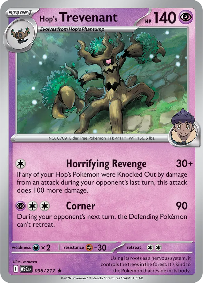 Hop's Trevenant — Holofoil