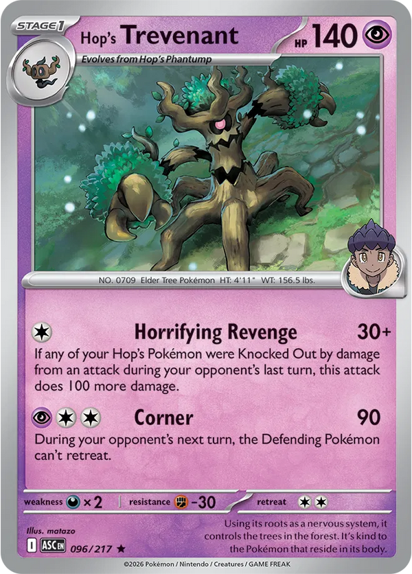 Hop's Trevenant — Holofoil