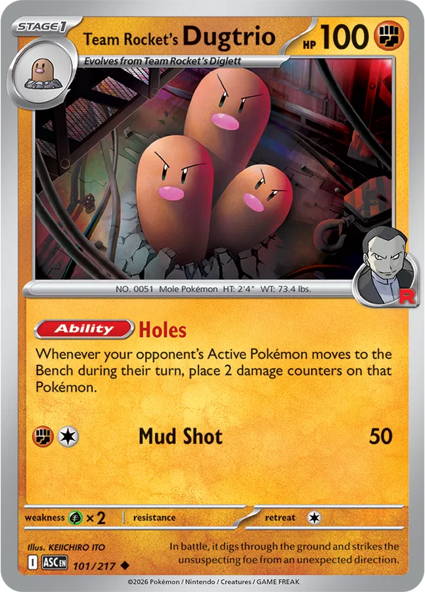 Team Rocket's Dugtrio — Normal