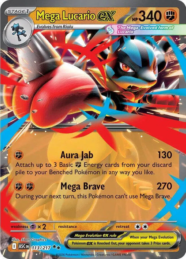 Mega Lucario ex — Holofoil