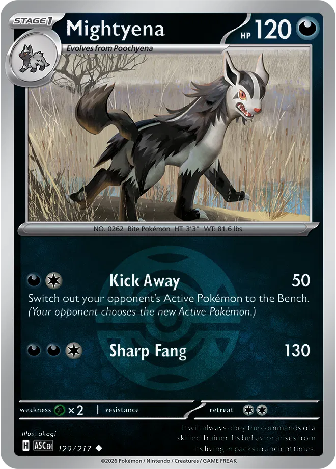 Mightyena (Dusk Ball) — Reverse Holofoil