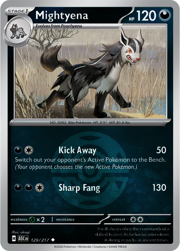 Mightyena (Dusk Ball) — Reverse Holofoil