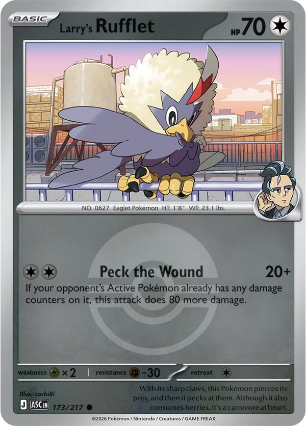 Larry's Rufflet (Poke Ball) — Reverse Holofoil