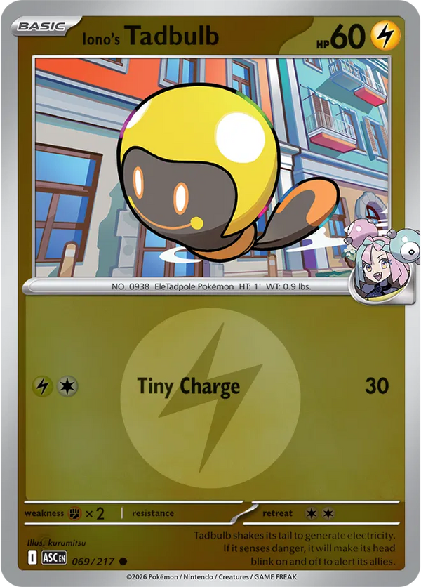Iono's Tadbulb (Energy Symbol Pattern) — Reverse Holofoil