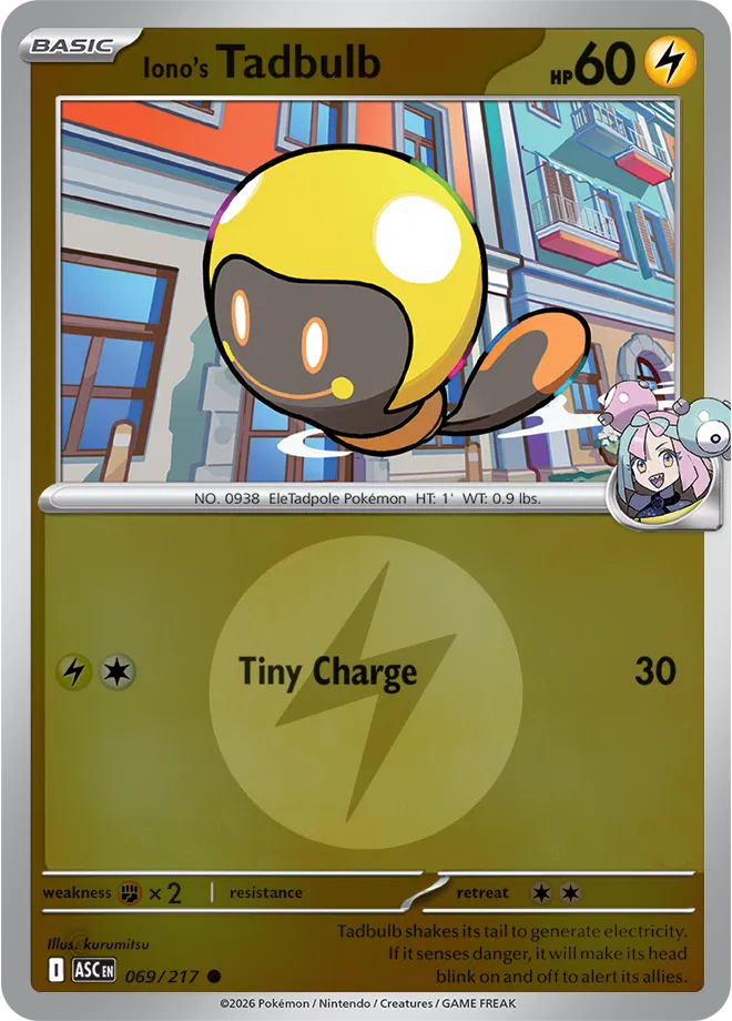 Iono's Tadbulb (Energy Symbol Pattern) — Reverse Holofoil