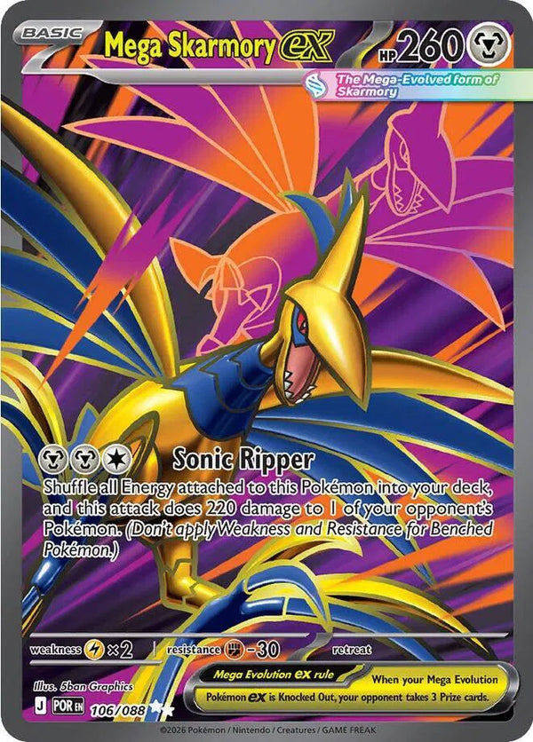 Mega Skarmory ex — Holofoil