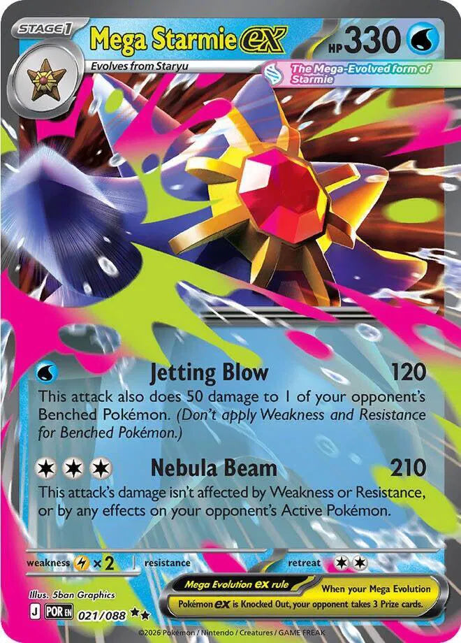 Mega Starmie ex — Holofoil