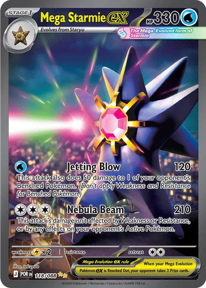 Mega Starmie ex — Holofoil