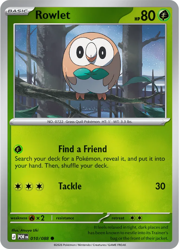 Rowlet — Reverse Holofoil