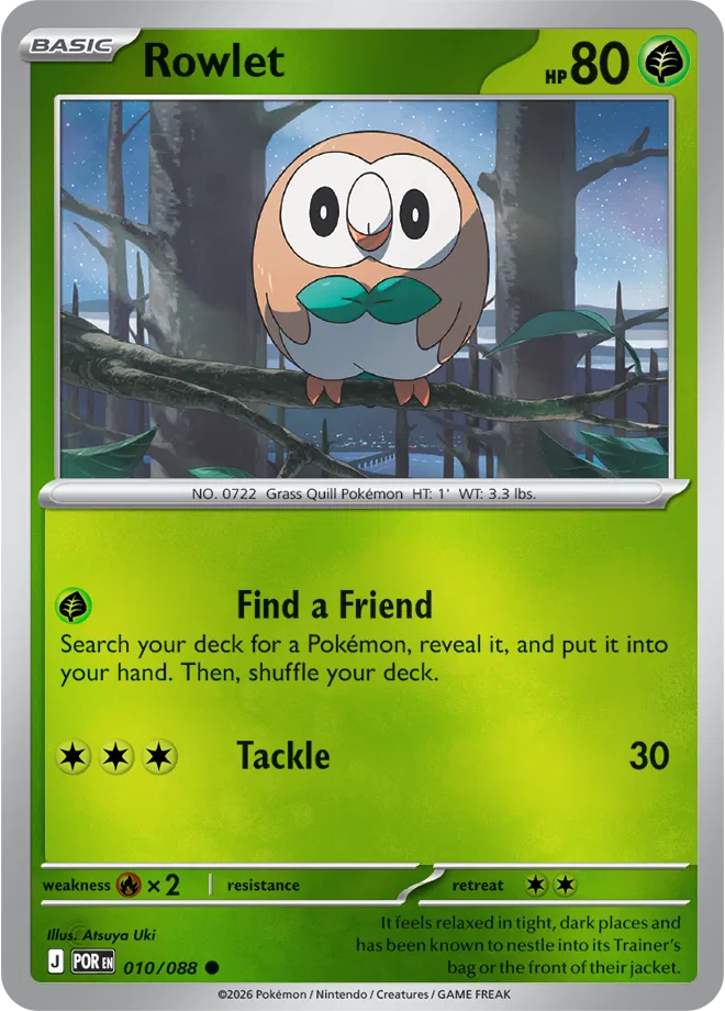 Rowlet — Reverse Holofoil