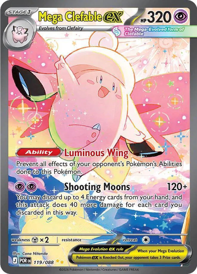 Mega Clefable ex — Holofoil
