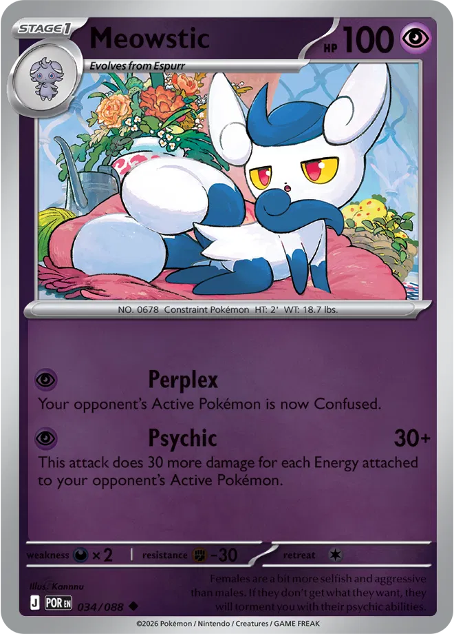 Meowstic — Reverse Holofoil