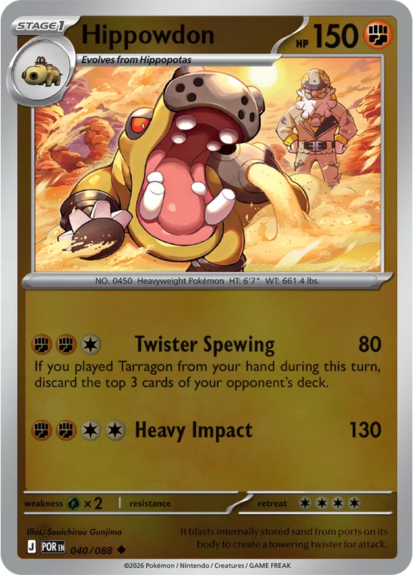 Hippowdon — Reverse Holofoil