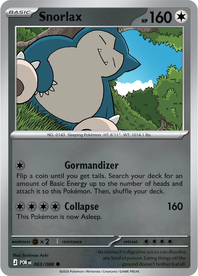 Snorlax — Reverse Holofoil