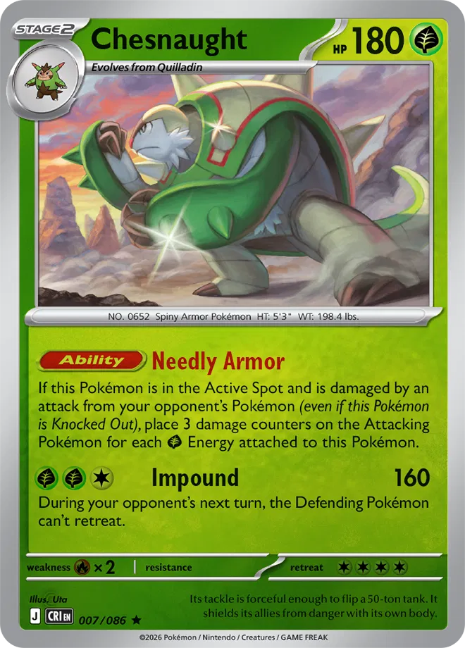 Chesnaught — Reverse Holofoil