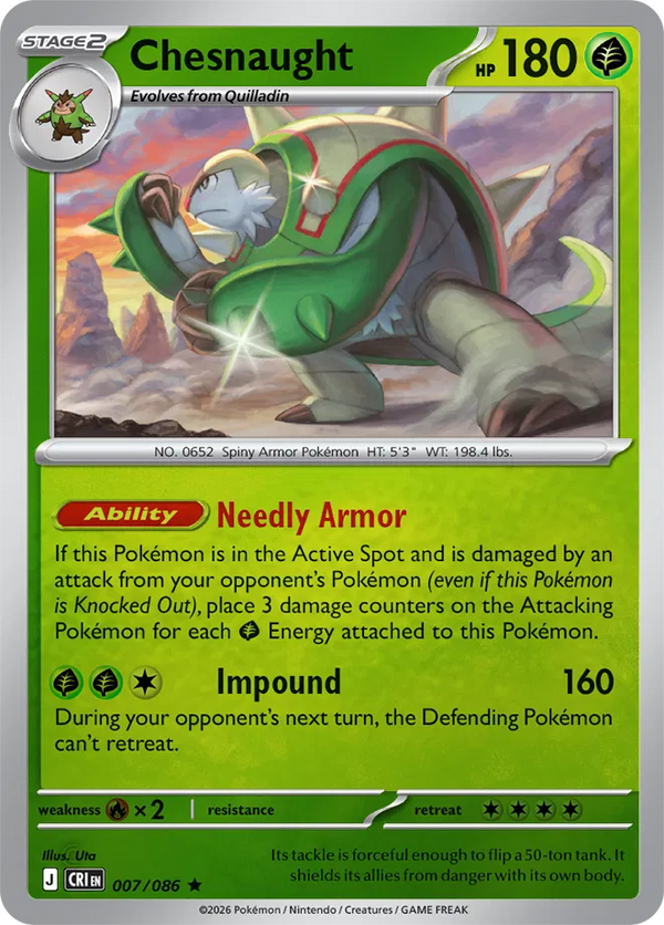 Chesnaught — Reverse Holofoil