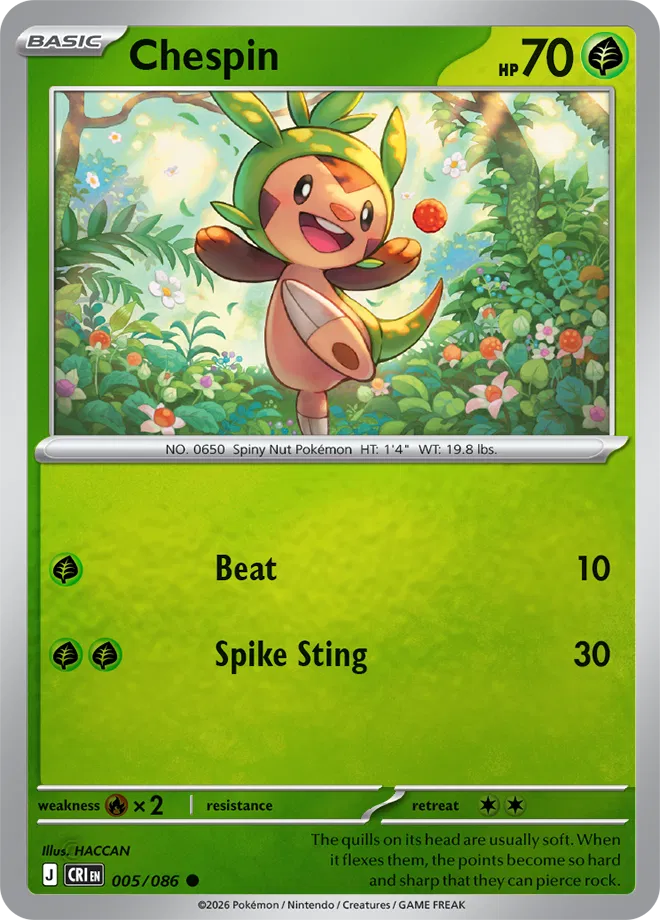 Chespin — Reverse Holofoil