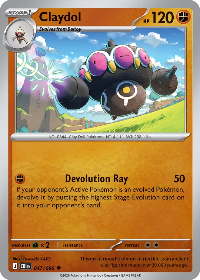 Claydol — Reverse Holofoil