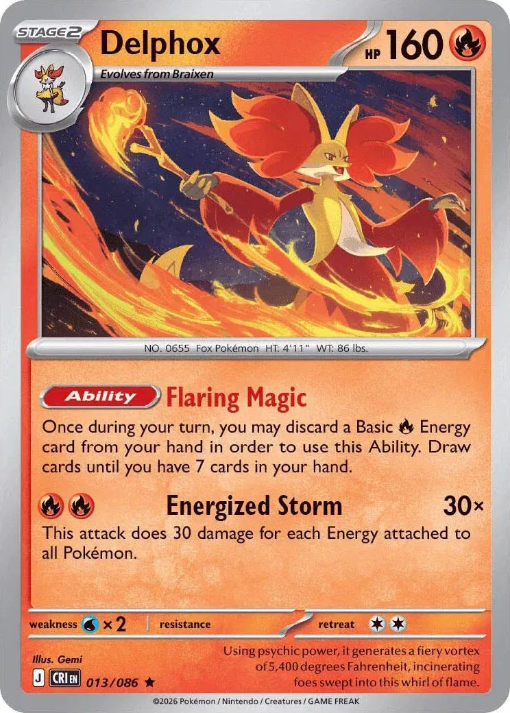 Delphox — Holofoil