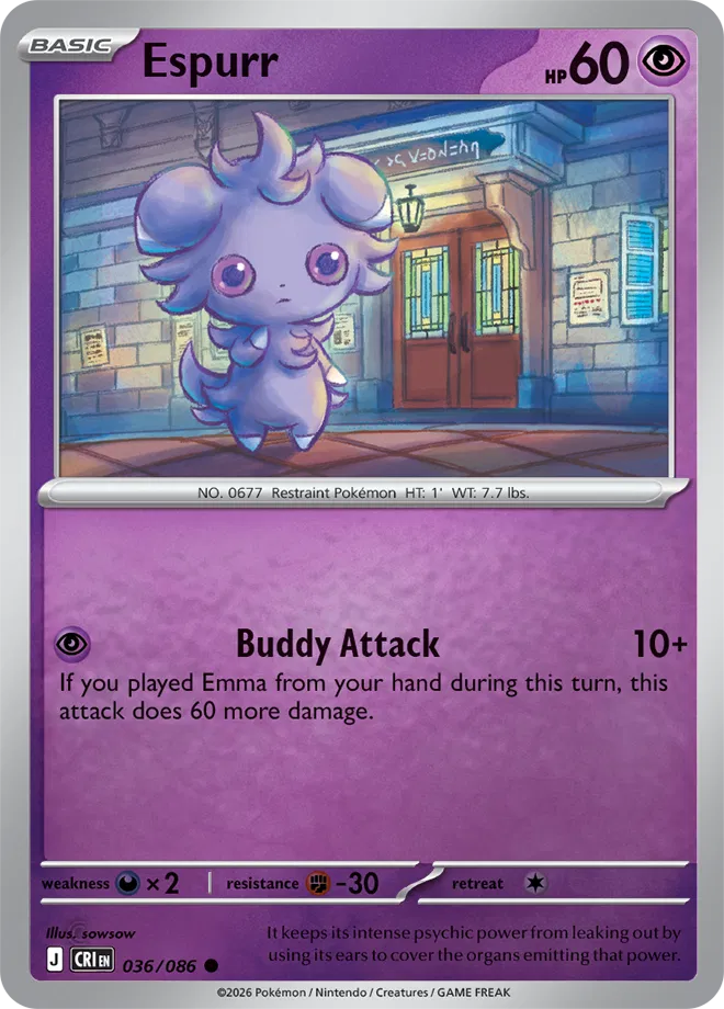 Espurr — Reverse Holofoil