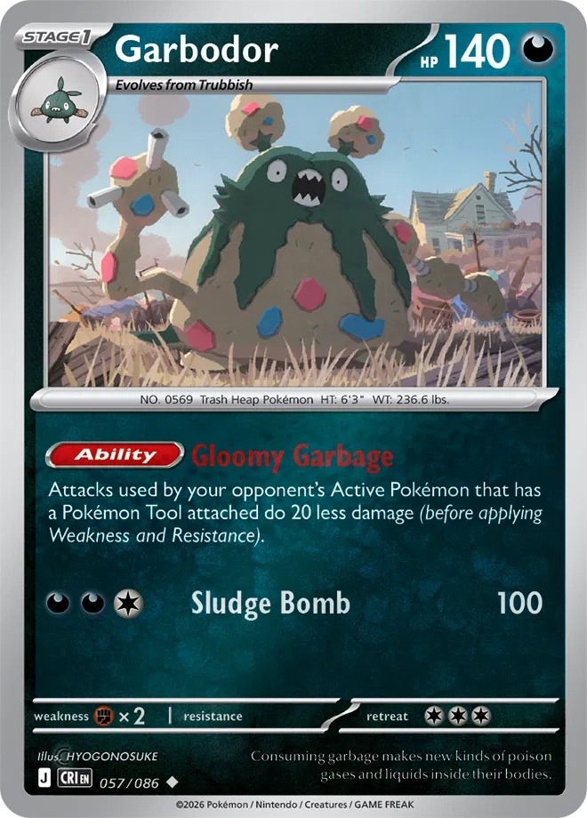 Garbodor — Reverse Holofoil