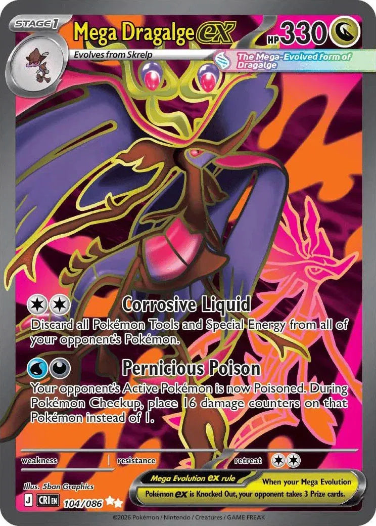 Mega Dragalge ex — Holofoil