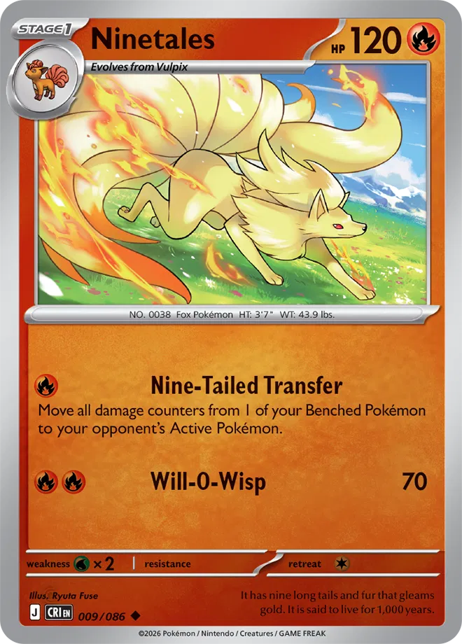 Ninetales — Reverse Holofoil